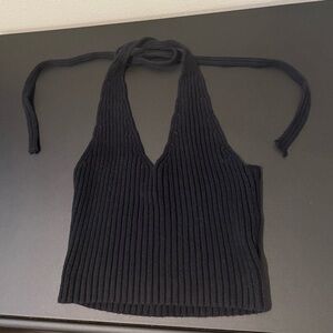 LA Hearts Black Halter Top